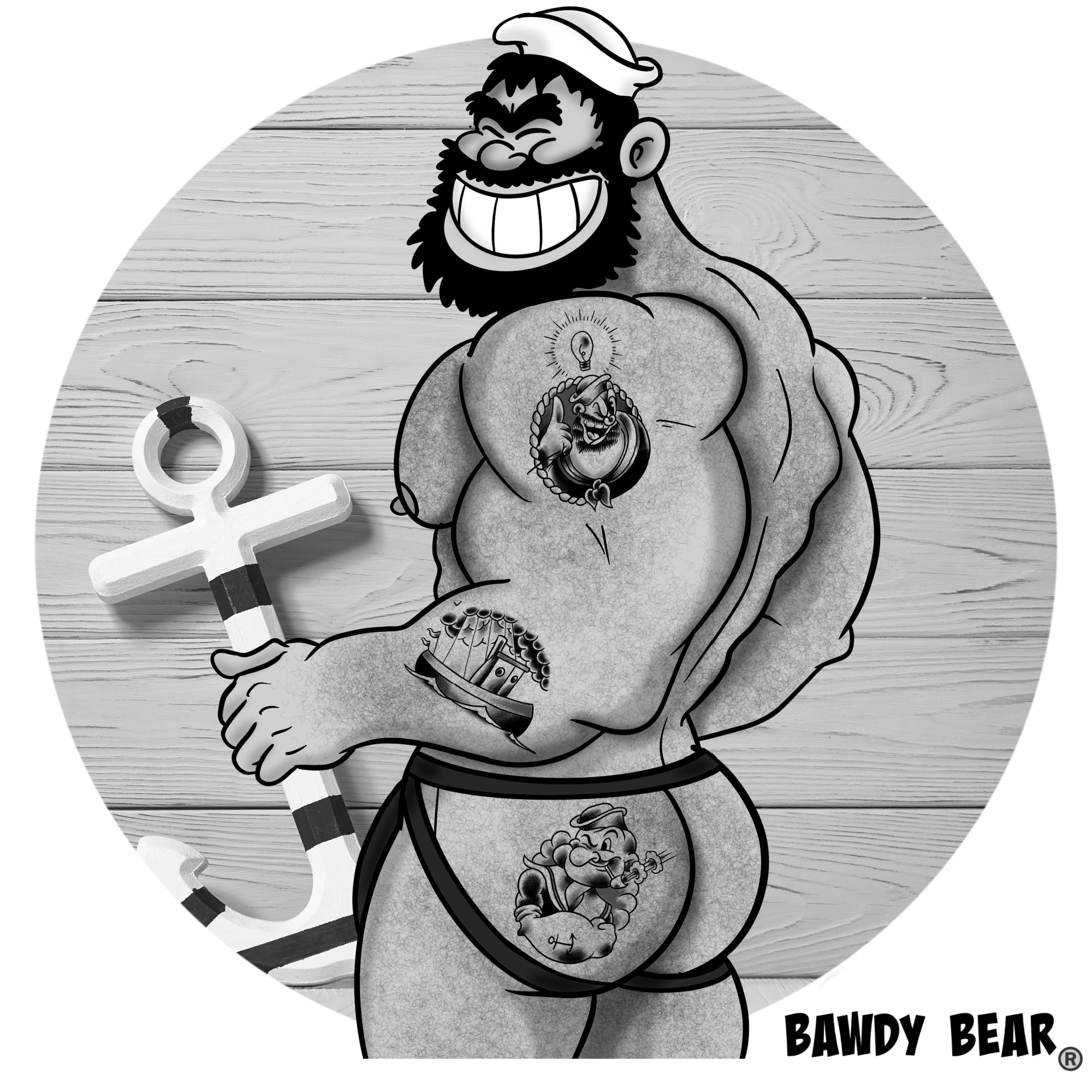 Bluto Smiling / AOP Tote Bag