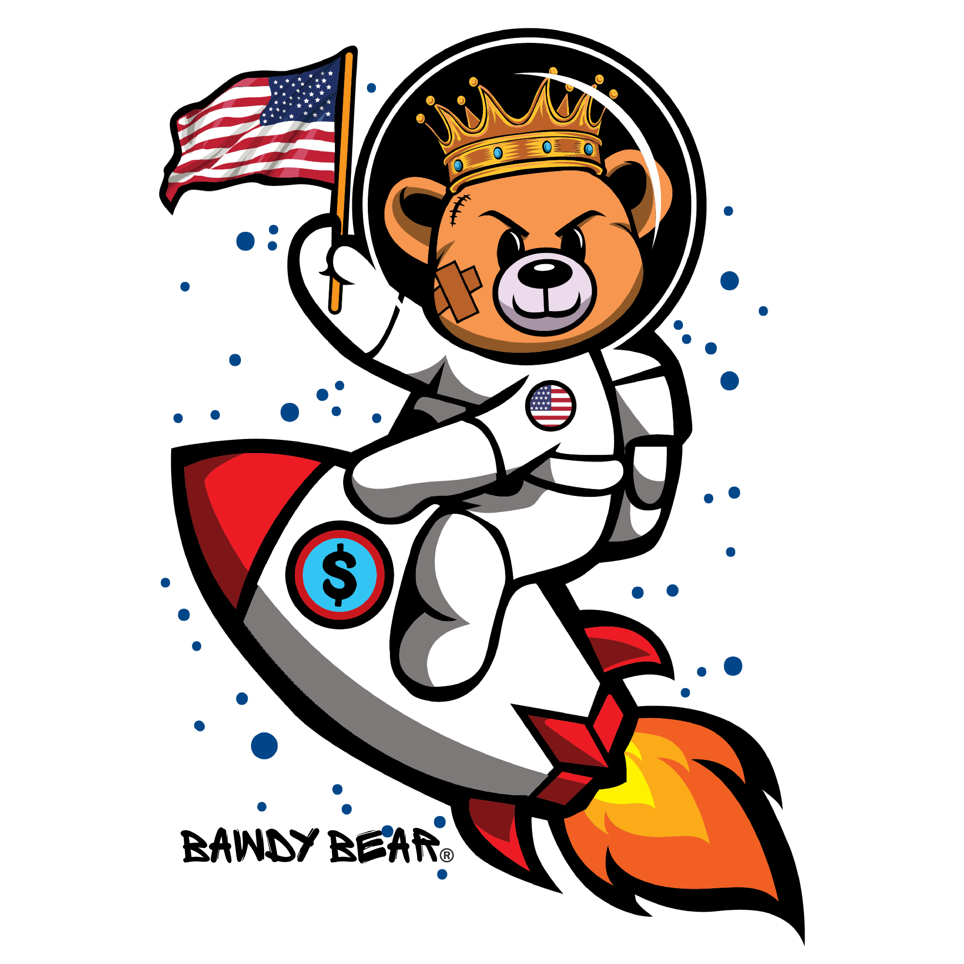 Astro Bear / Unisex Jersey Short Sleeve Tee