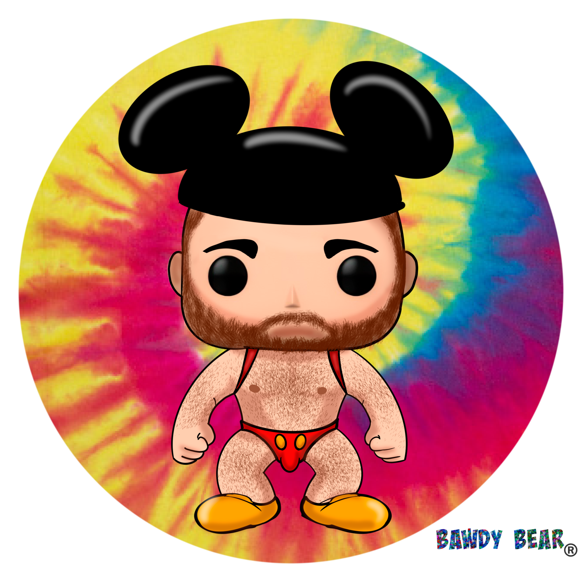 Funko Series "Mickey Bear" / Unisex 3/4 Sleeve Baseball Tee