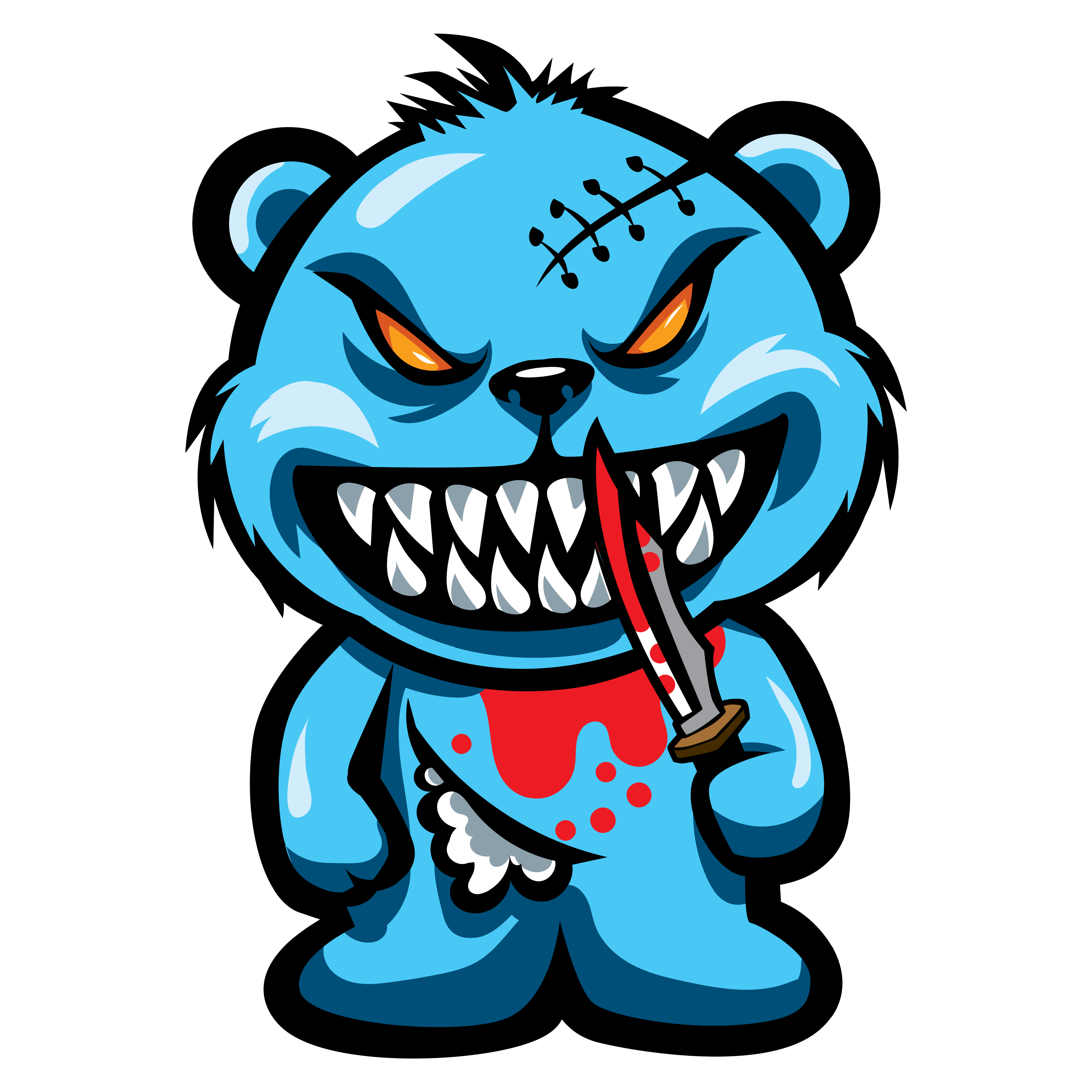 Spooky Bear Series "Chuckie Bear" / Unisex Jersey Tank