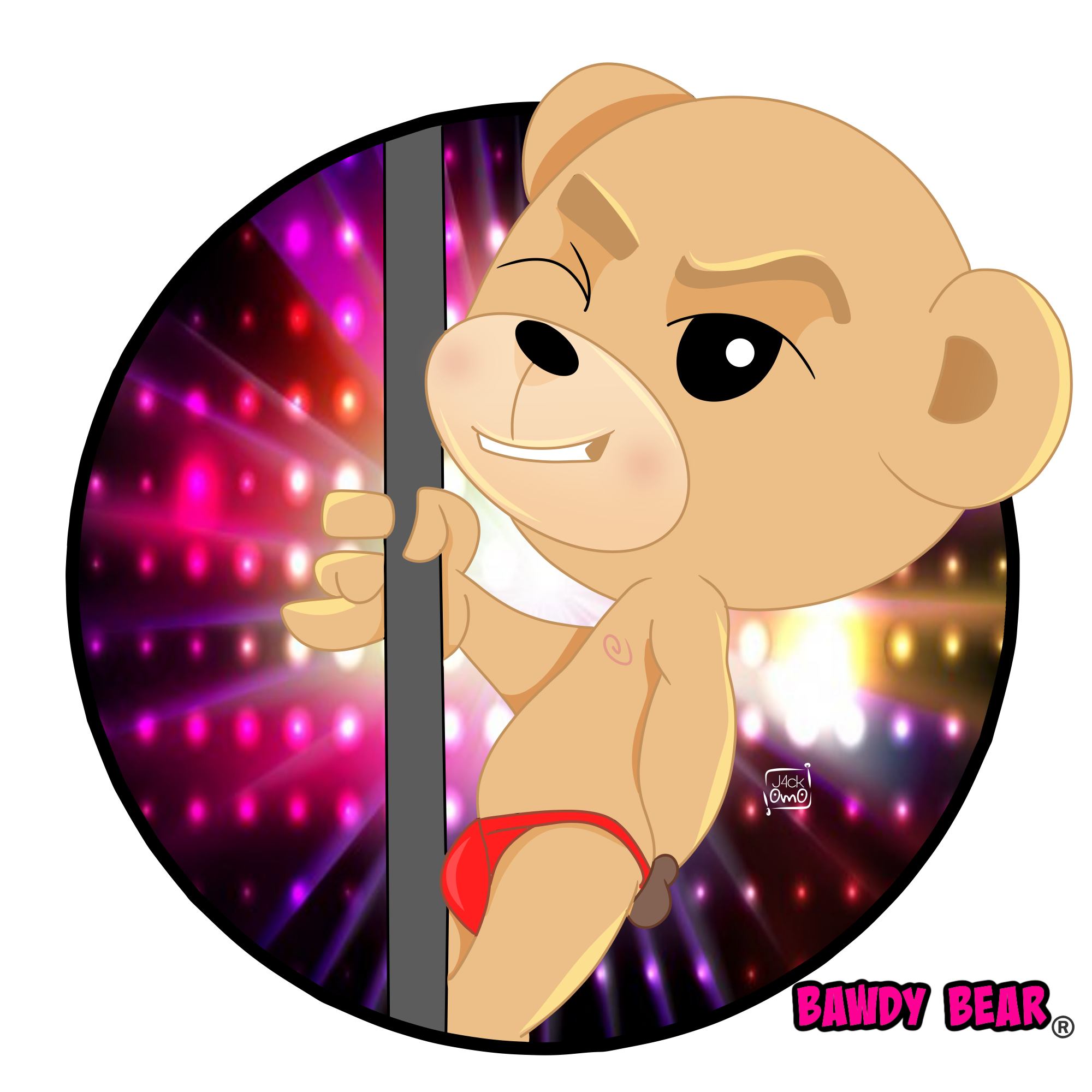 The Bawdy Bear "Pole Dancer" / Premium Fleece Joggers