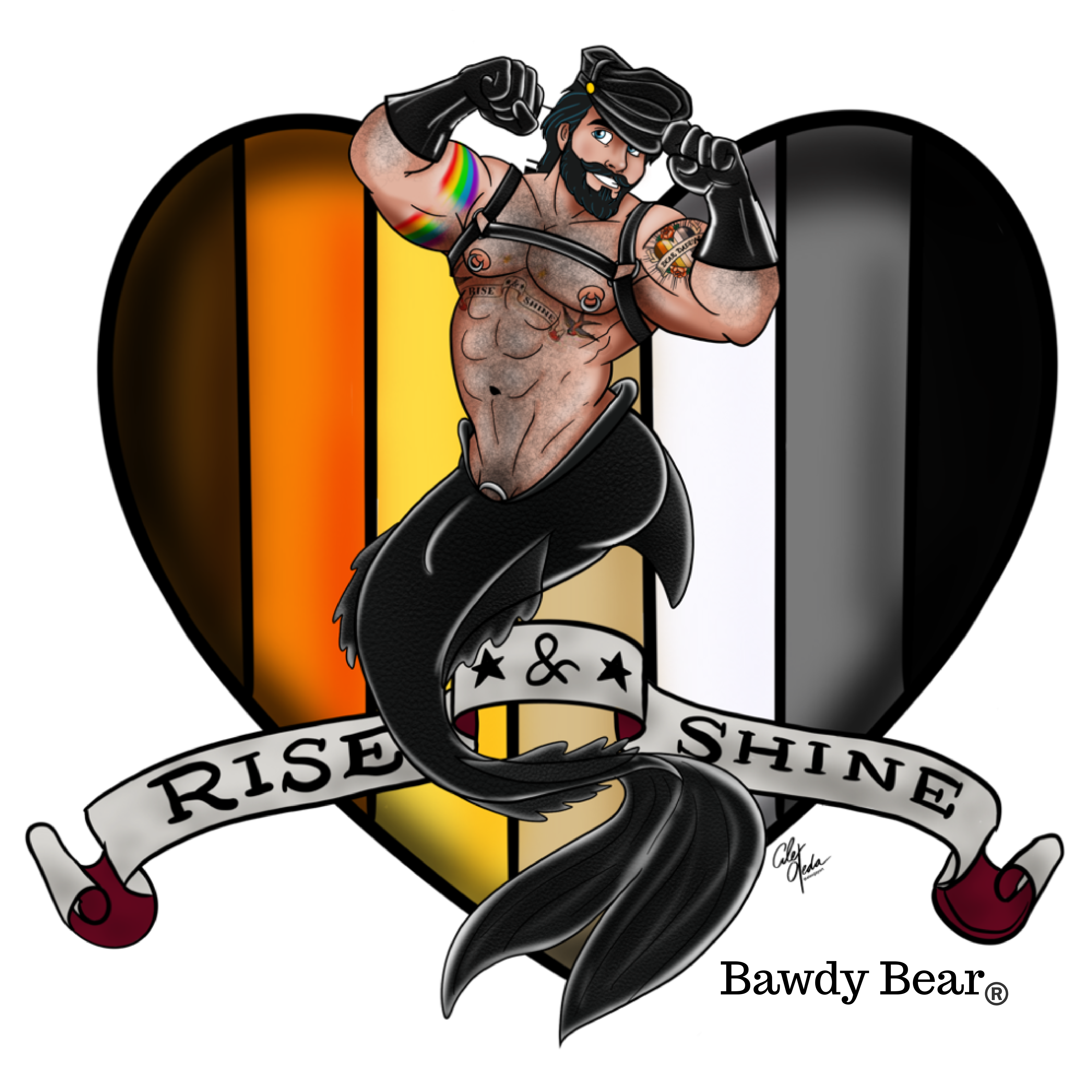 Merman #9 / Premium Fleece Joggers