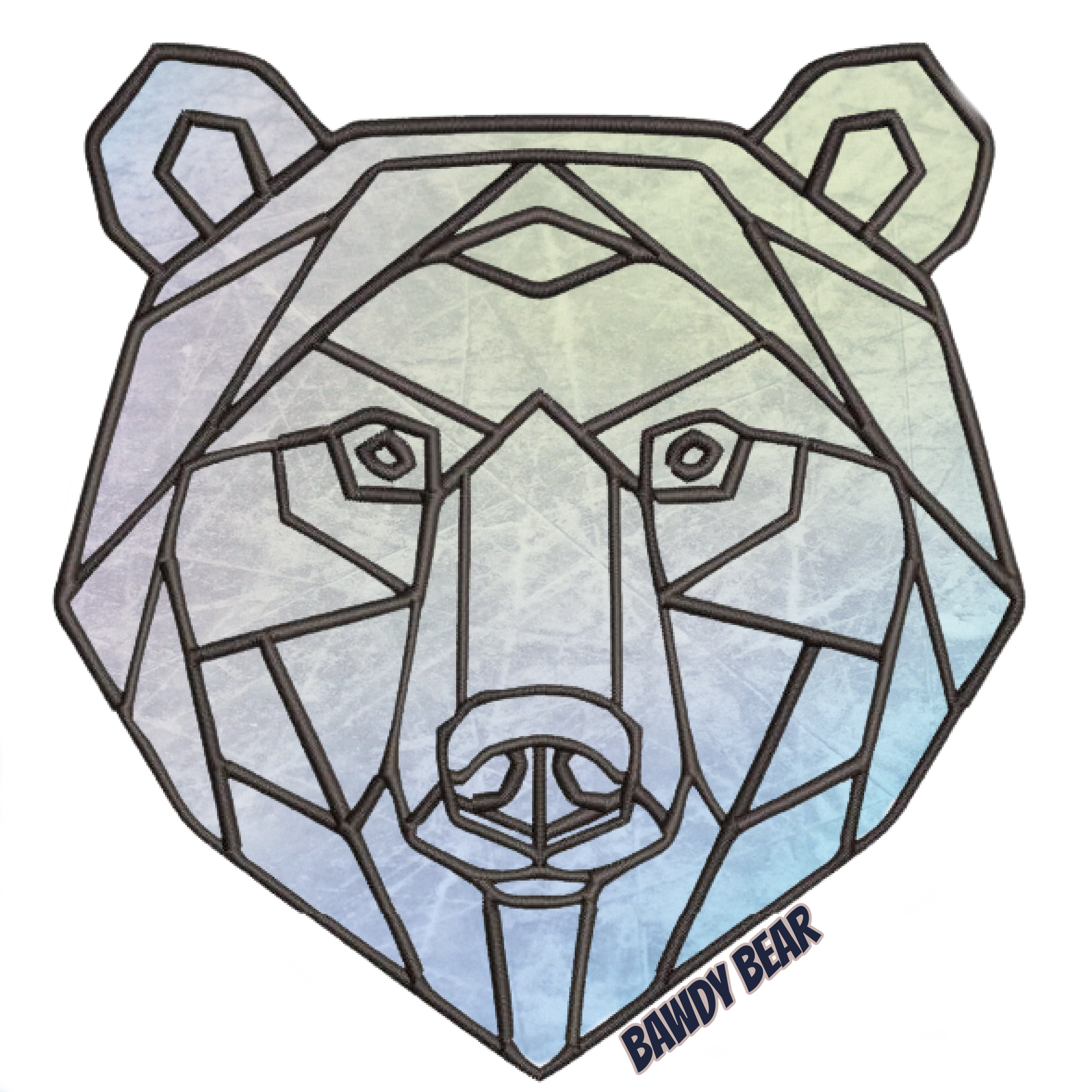 Geo Ice Bear / Men's NUBLEND® Hooded Sweatshirt