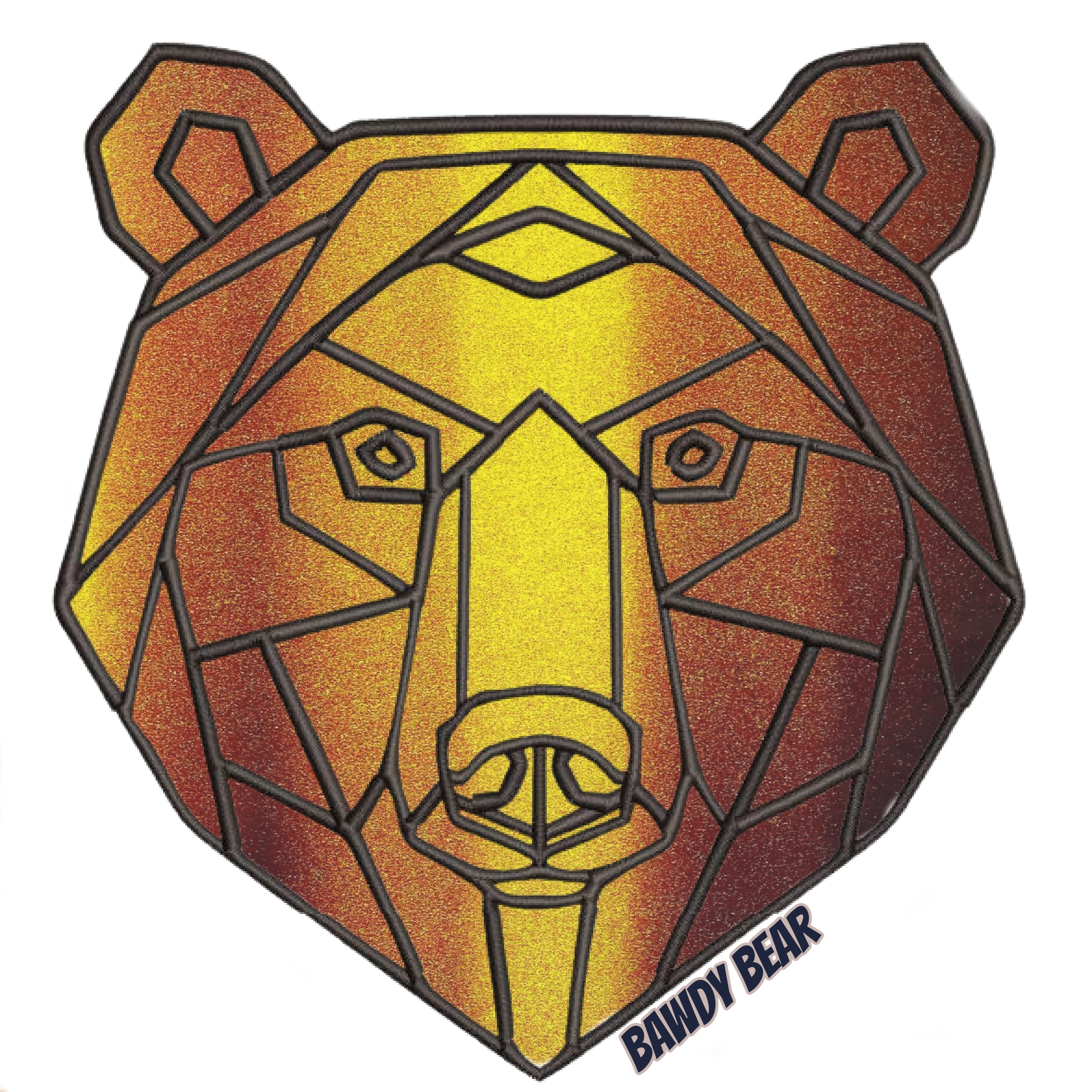Geo Copper Bear / Men's NUBLEND® Hooded Sweatshirt