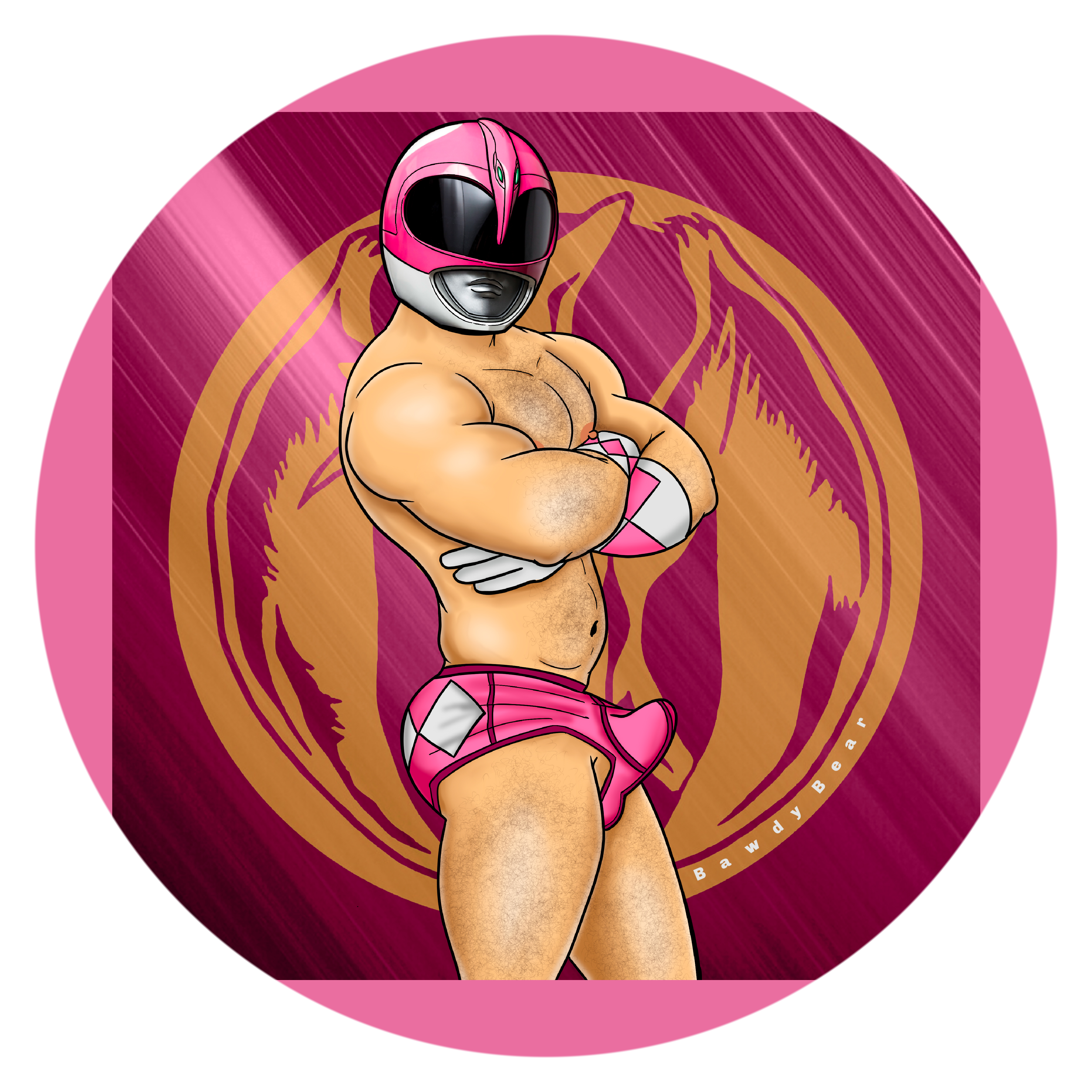 Ranger Pink / Unisex 3\4 Sleeve Baseball Tee