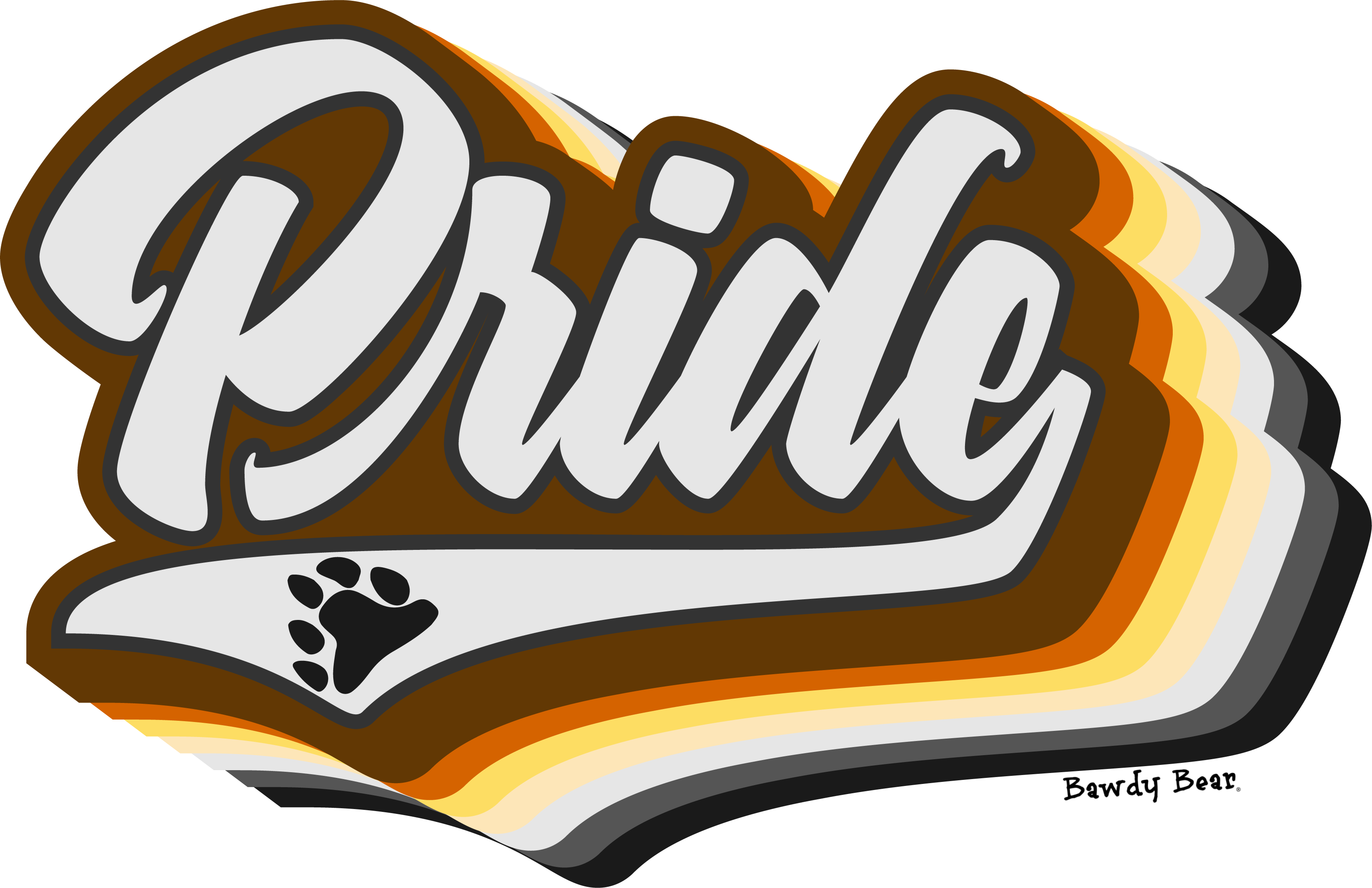 Retro Pride Bear / Unisex Jersey Short Sleeve Tee