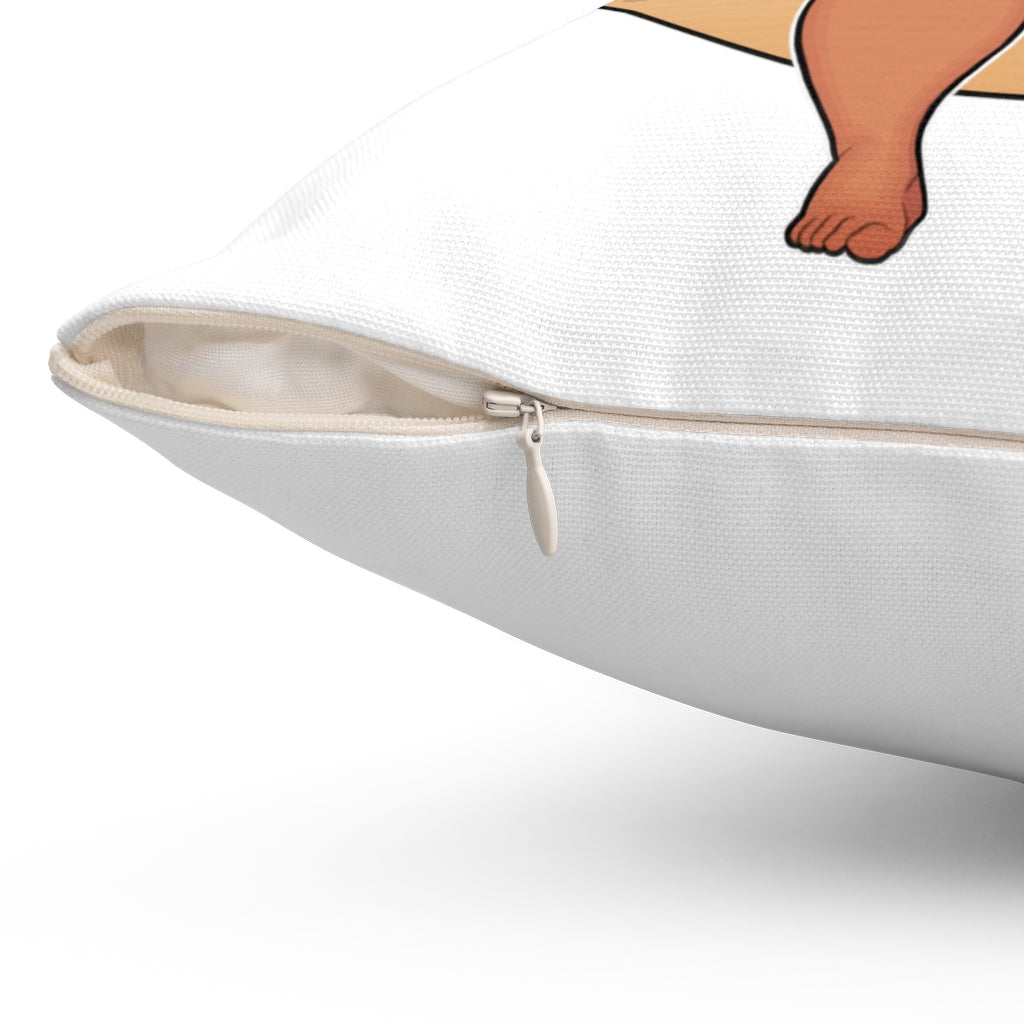 Bawdy Bear "Beach Ball" / Spun Polyester Square Pillow