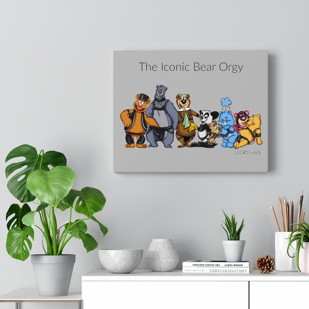Iconic Bear Party / Canvas Gallery Wraps
