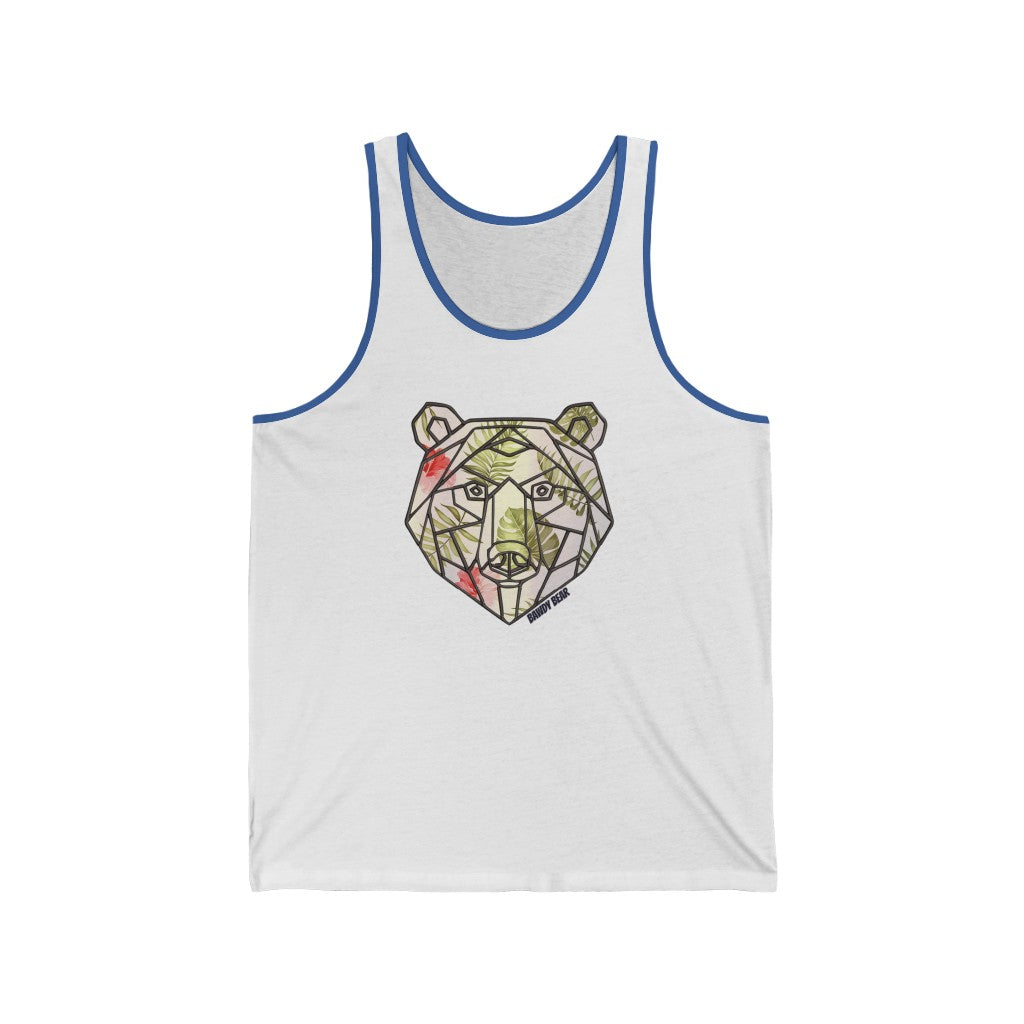 Geo Tropical Bear / Unisex Jersey Tank