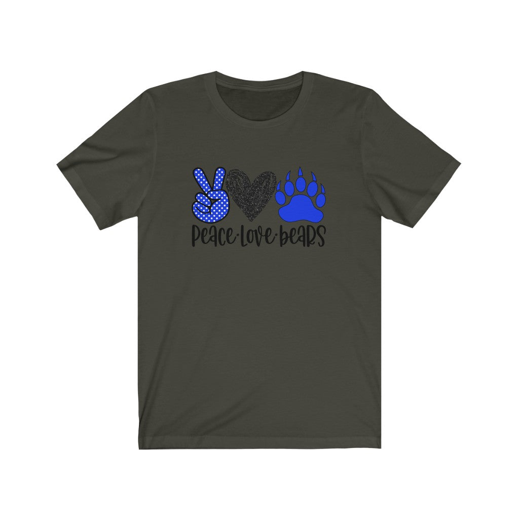 Peace Love Bears / Unisex Jersey Short Sleeve Tee