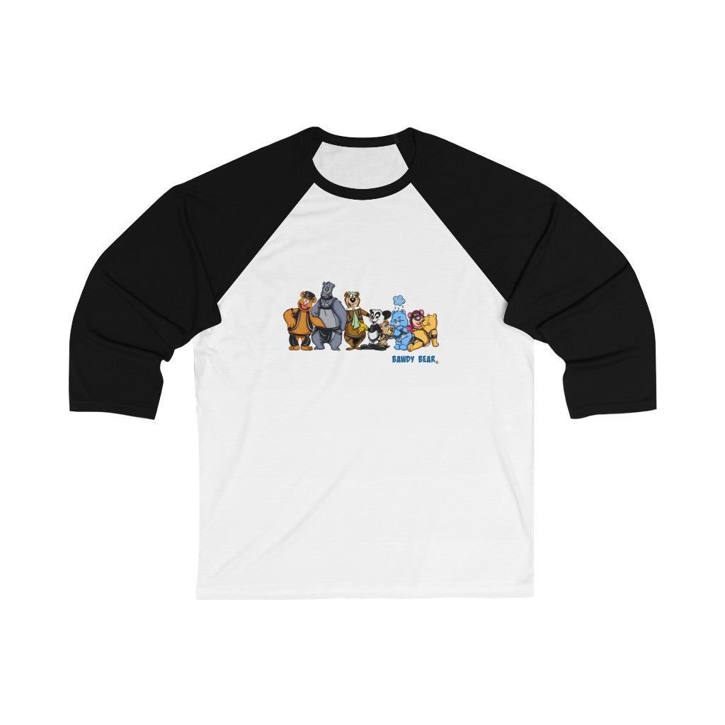 Iconic Bear Party / Unisex 3/4 Sleeve Baseball Tee