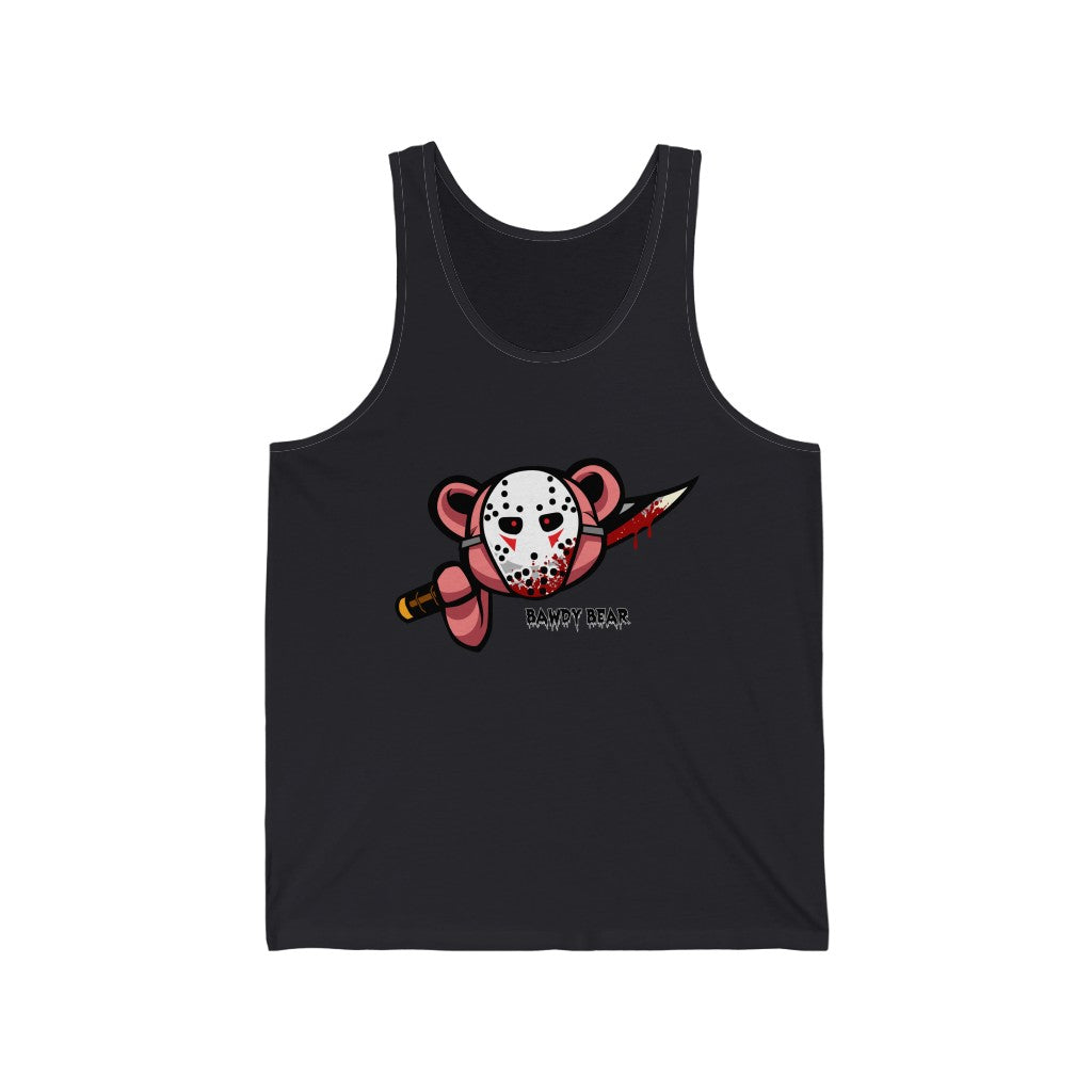 Spooky Bear Series "Jason Bear" / Unisex Jersey Tank