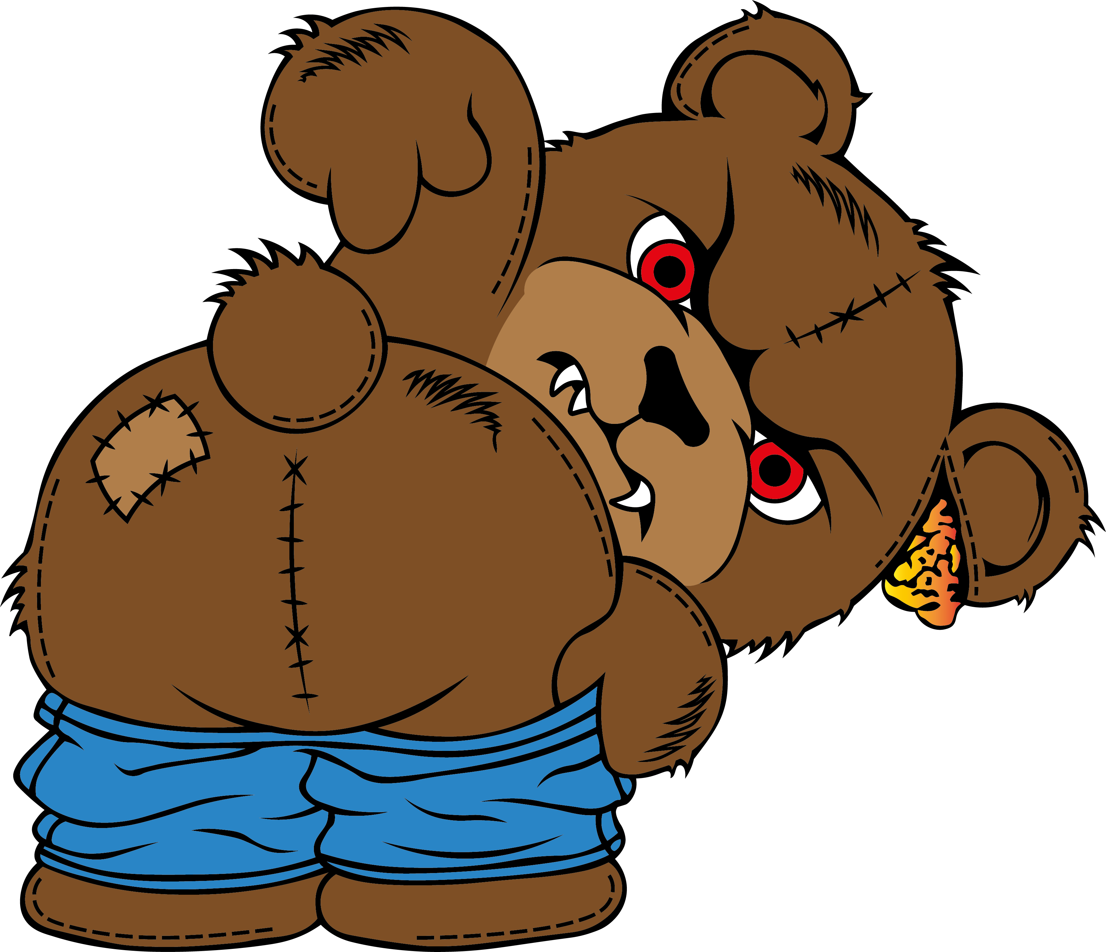 Kiss My A$$ Bear / Men's NUBLEND® Hooded Sweatshirt