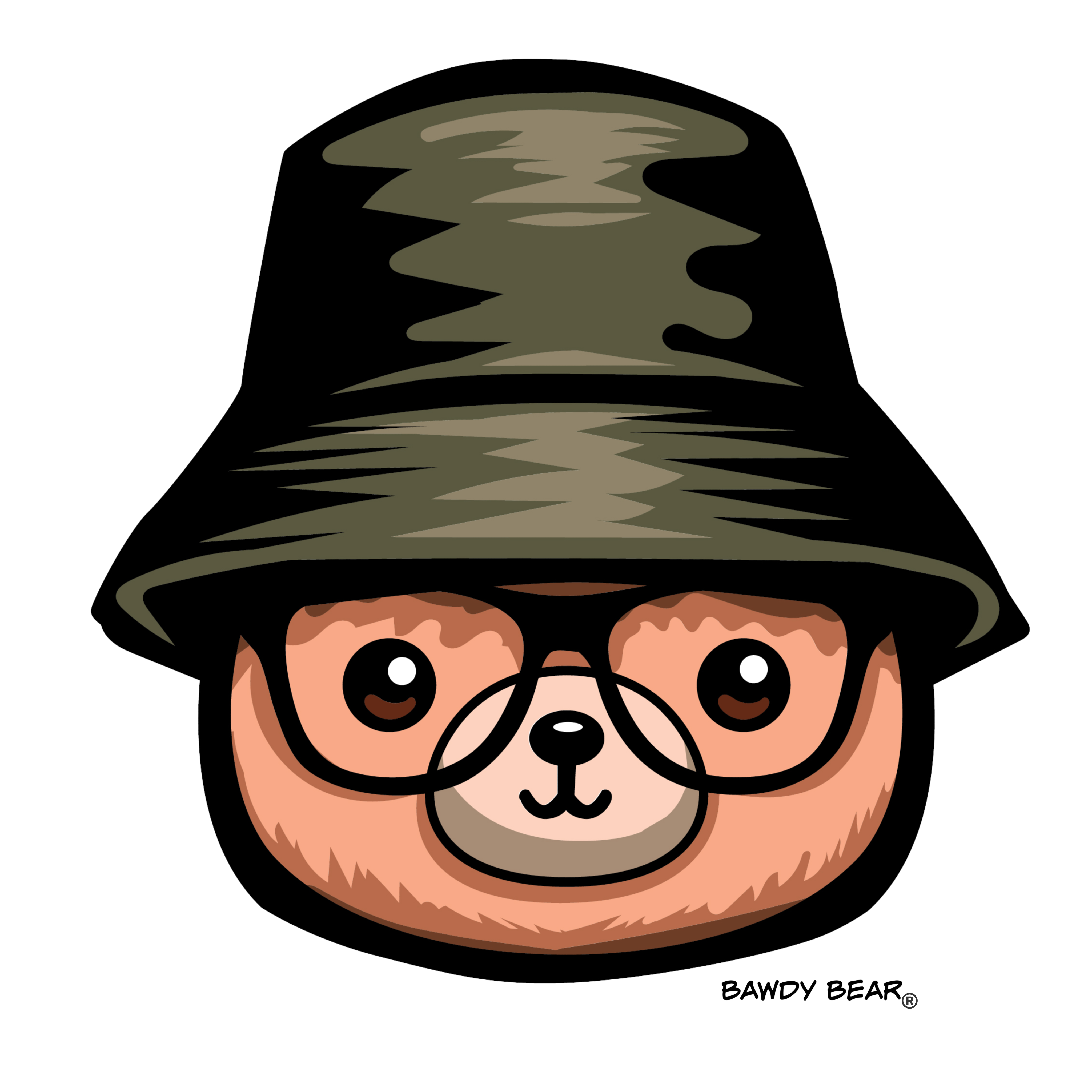 Hip Hop Bear / Drawstring Bag