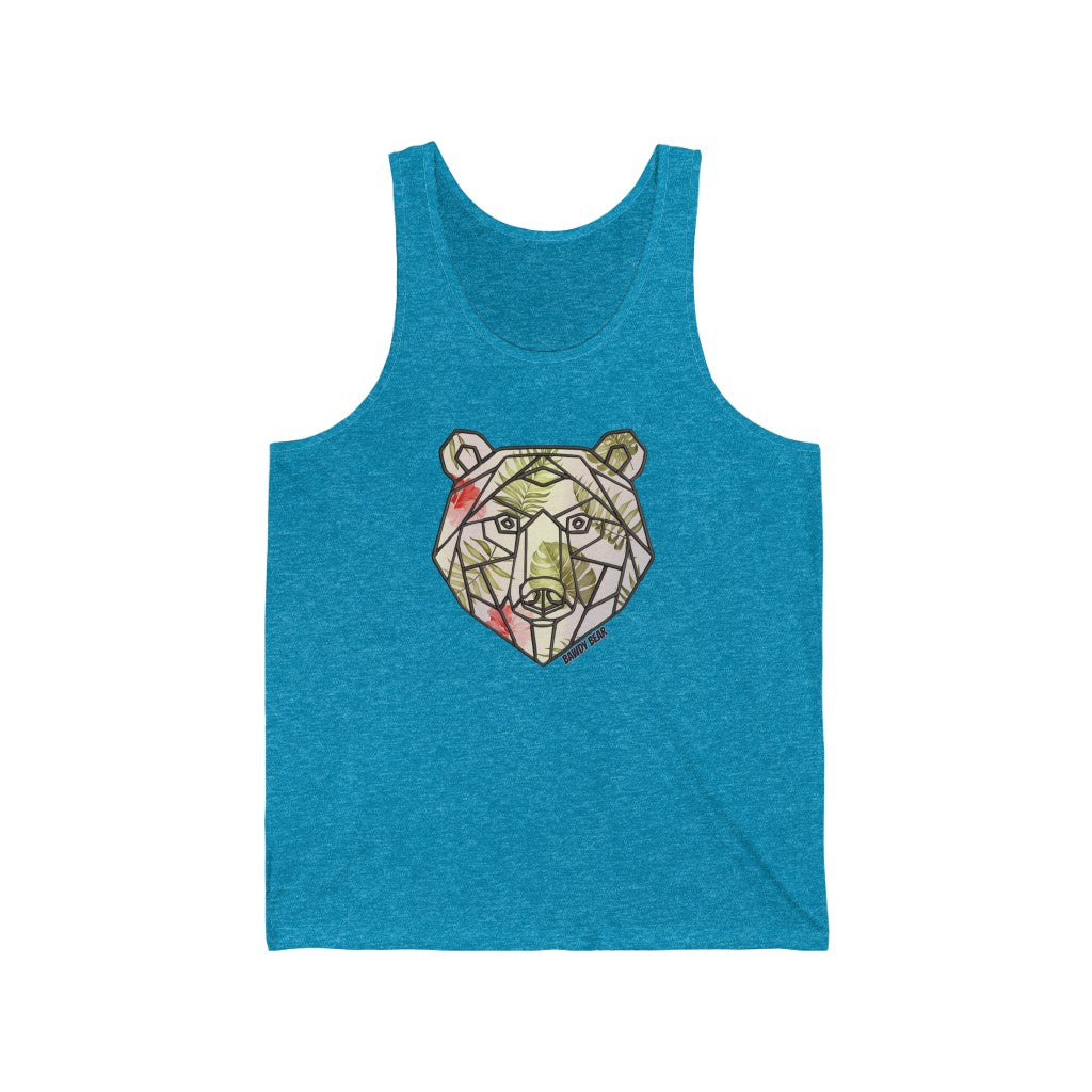 Geo Tropical Bear / Unisex Jersey Tank
