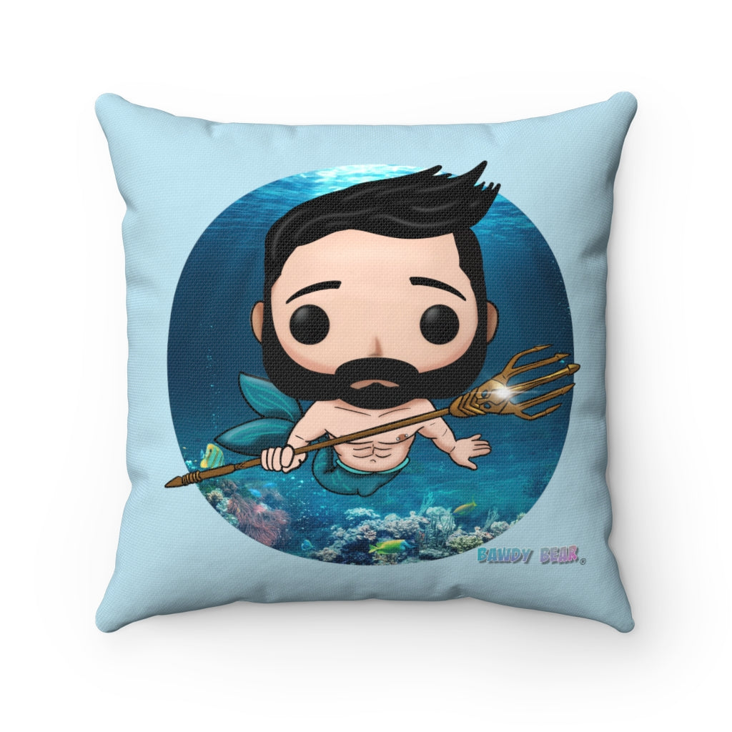 Funko Series "Merman Bear" / Spun Polyester Square Pillow