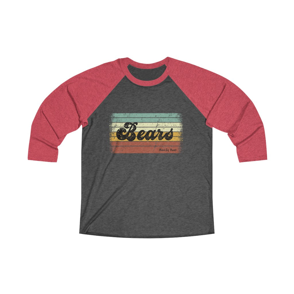 Bears Multi / Unisex Tri-Blend 3/4 Raglan Tee