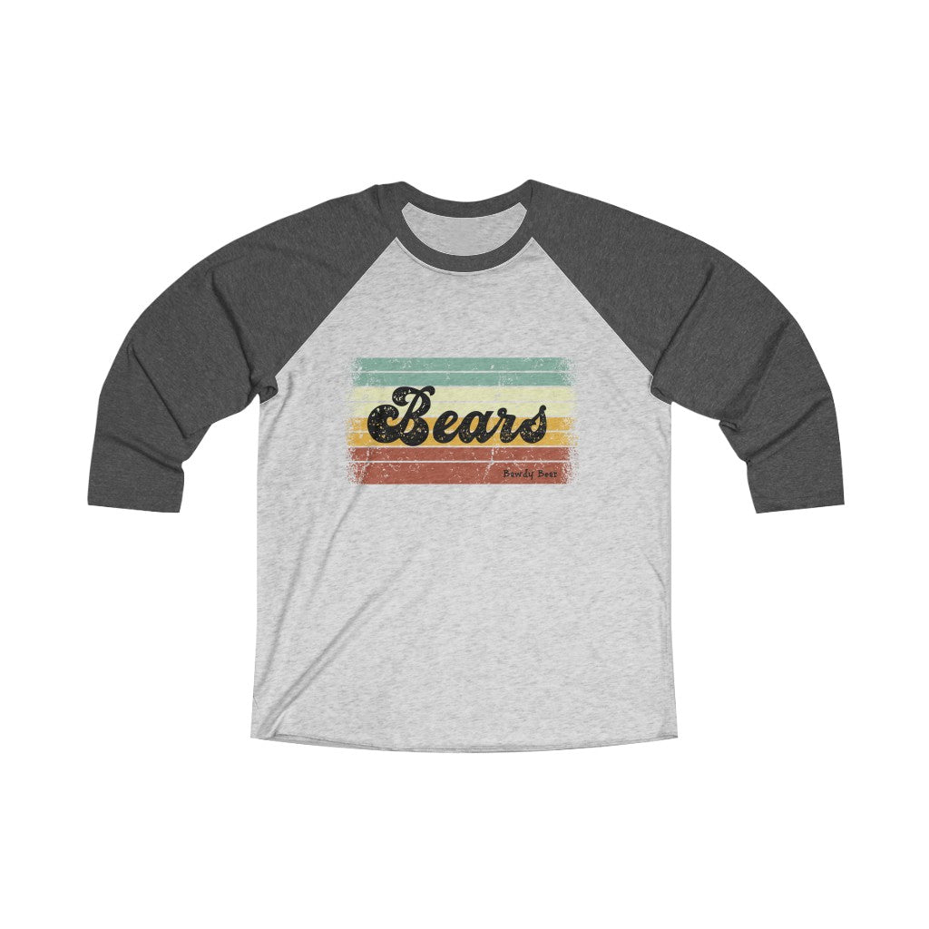 Bears Multi / Unisex Tri-Blend 3/4 Raglan Tee