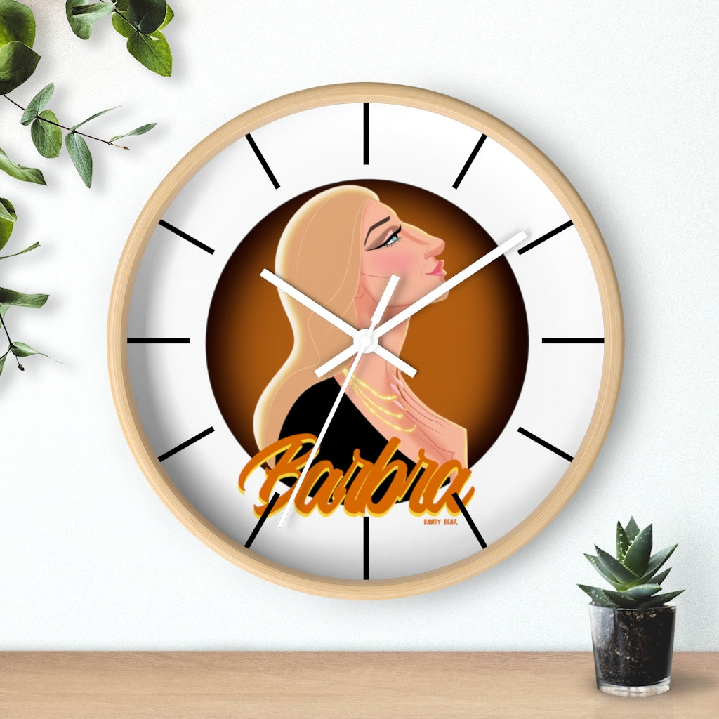 Pop Icon Series "Barbra" / Wall clock