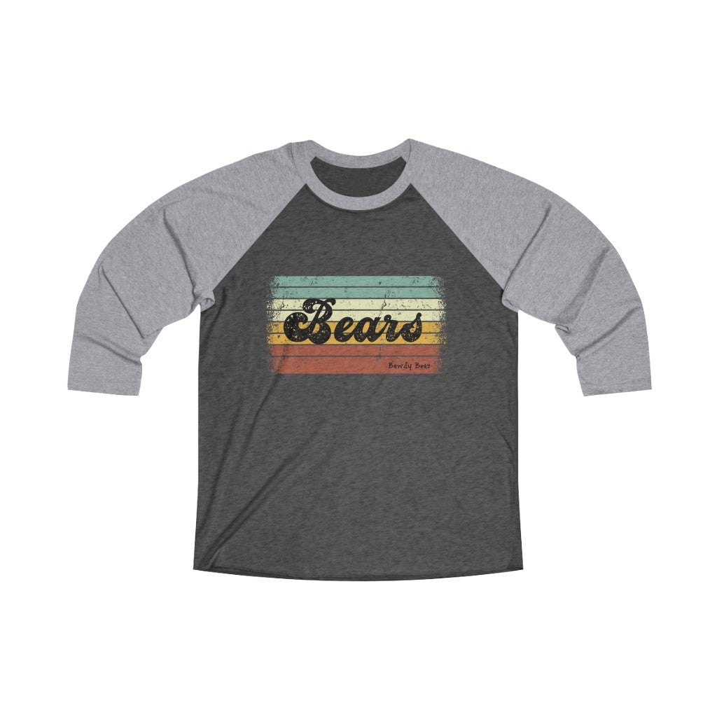 Bears Multi / Unisex Tri-Blend 3/4 Raglan Tee