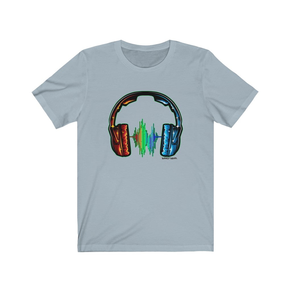 Rainbow Headphones / Unisex Jersey Short Sleeve Tee