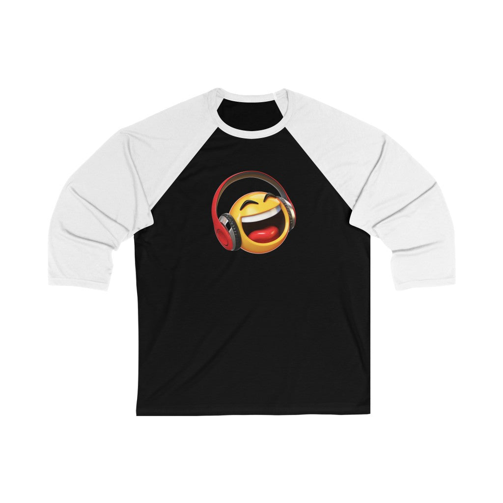 Music Emoji / Unisex 3/4 Sleeve Baseball Tee