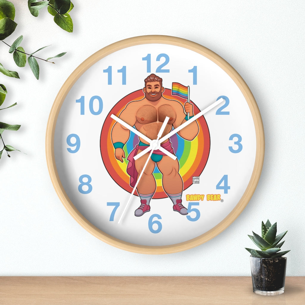 Bawdy Bear Pride / Wall clock