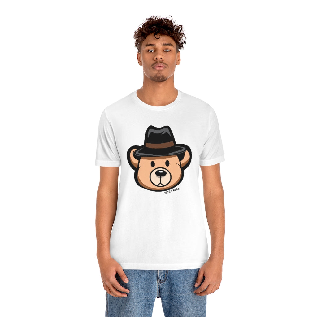 Teddy Bear Fedora Hat / Unisex Jersey Short Sleeve Tee