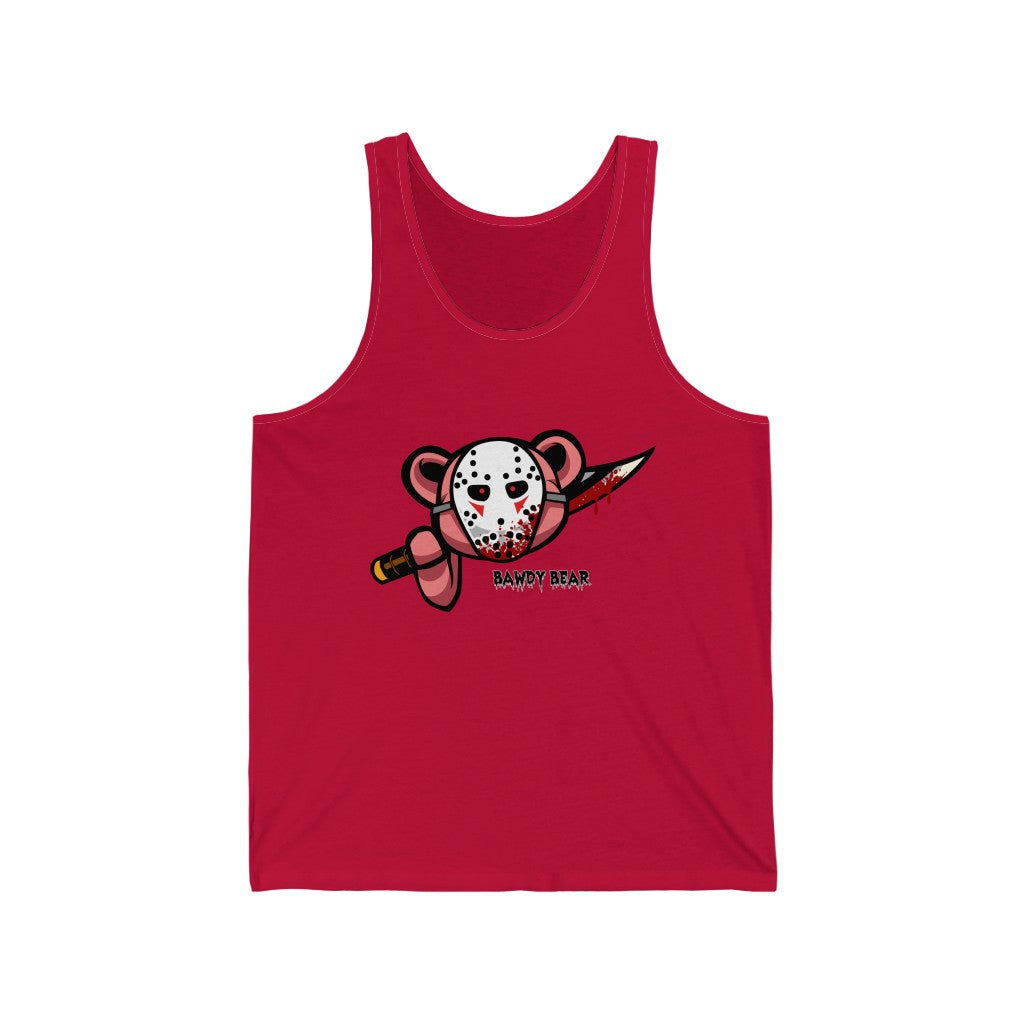Spooky Bear Series "Jason Bear" / Unisex Jersey Tank