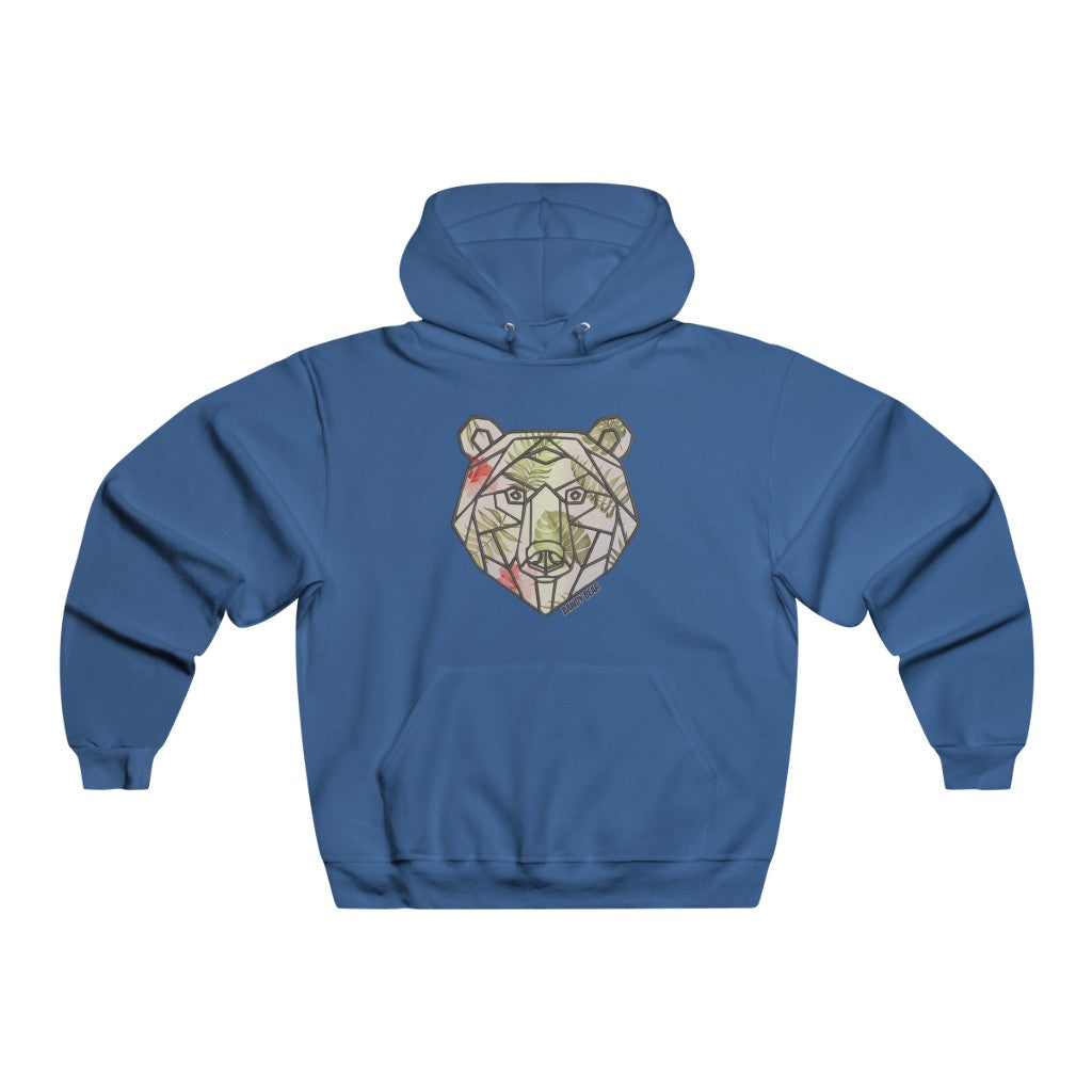 Geo Tropical Bear / Men's NUBLEND® Hooded Sweatshirt