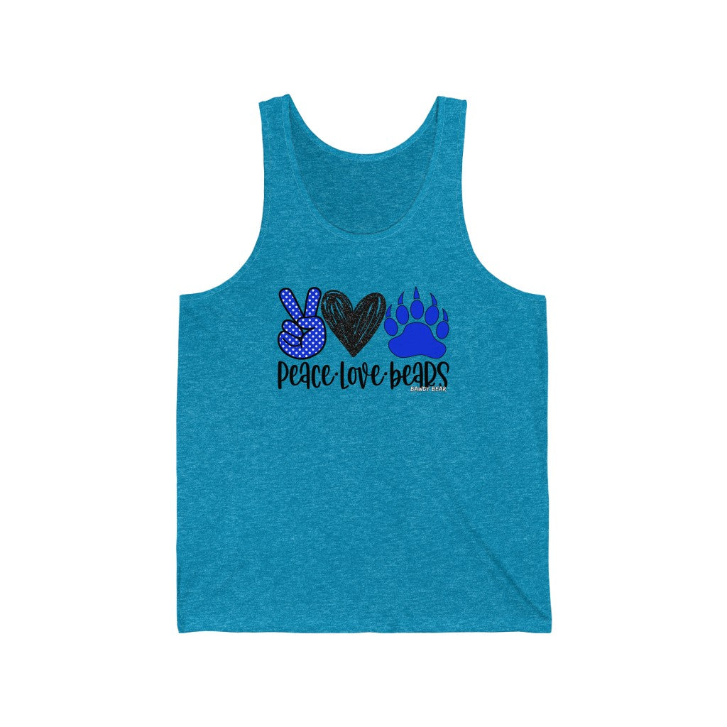Peace Love Bears / Unisex Jersey Tank