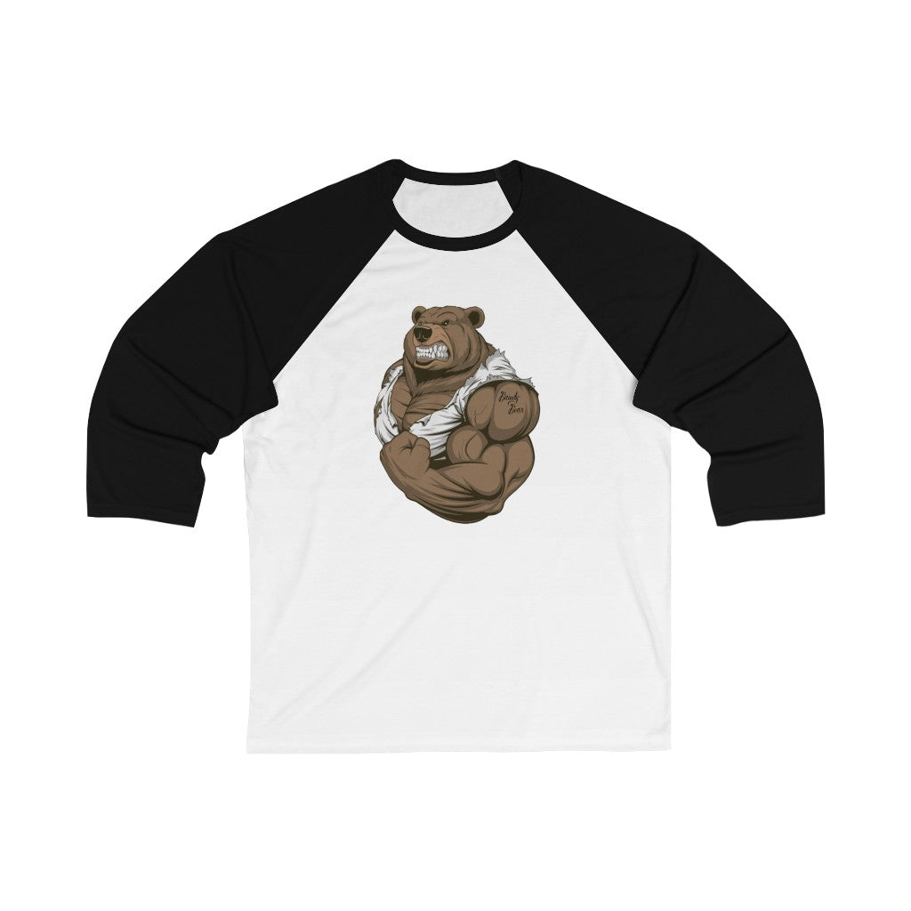 Muscle Bear / Unisex 3/4 Sleeve Baseball Tee