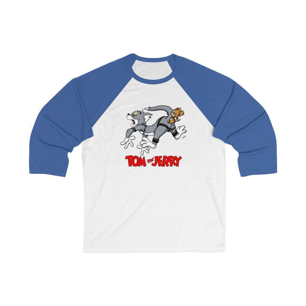 Tom and Jerry / Unisex 3/4 Sleeve Baseball Tee