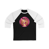 Ranger Pink / Unisex 3\4 Sleeve Baseball Tee