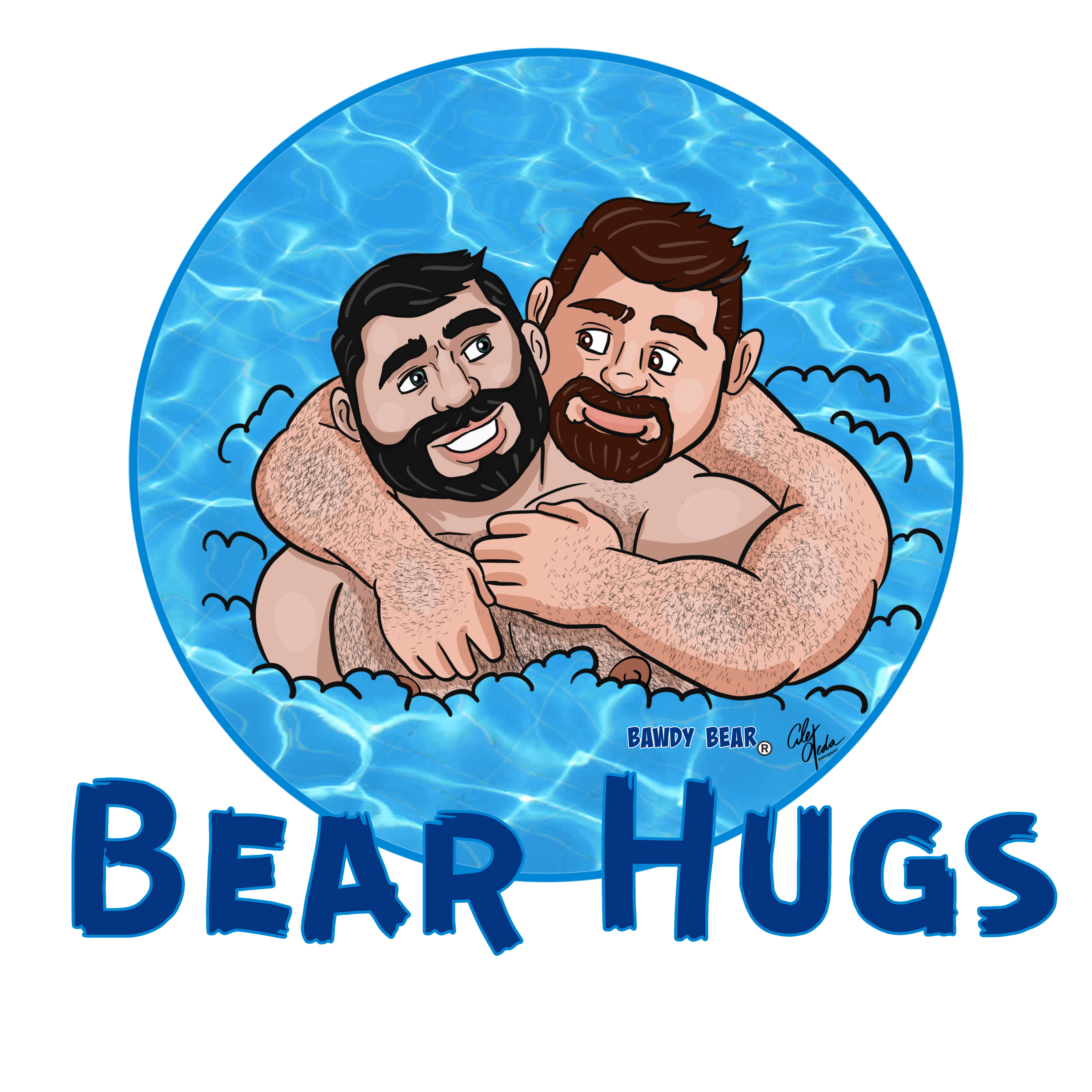 Bear Hugs 2 / Men's NUBLEND® Hooded Sweatshirt