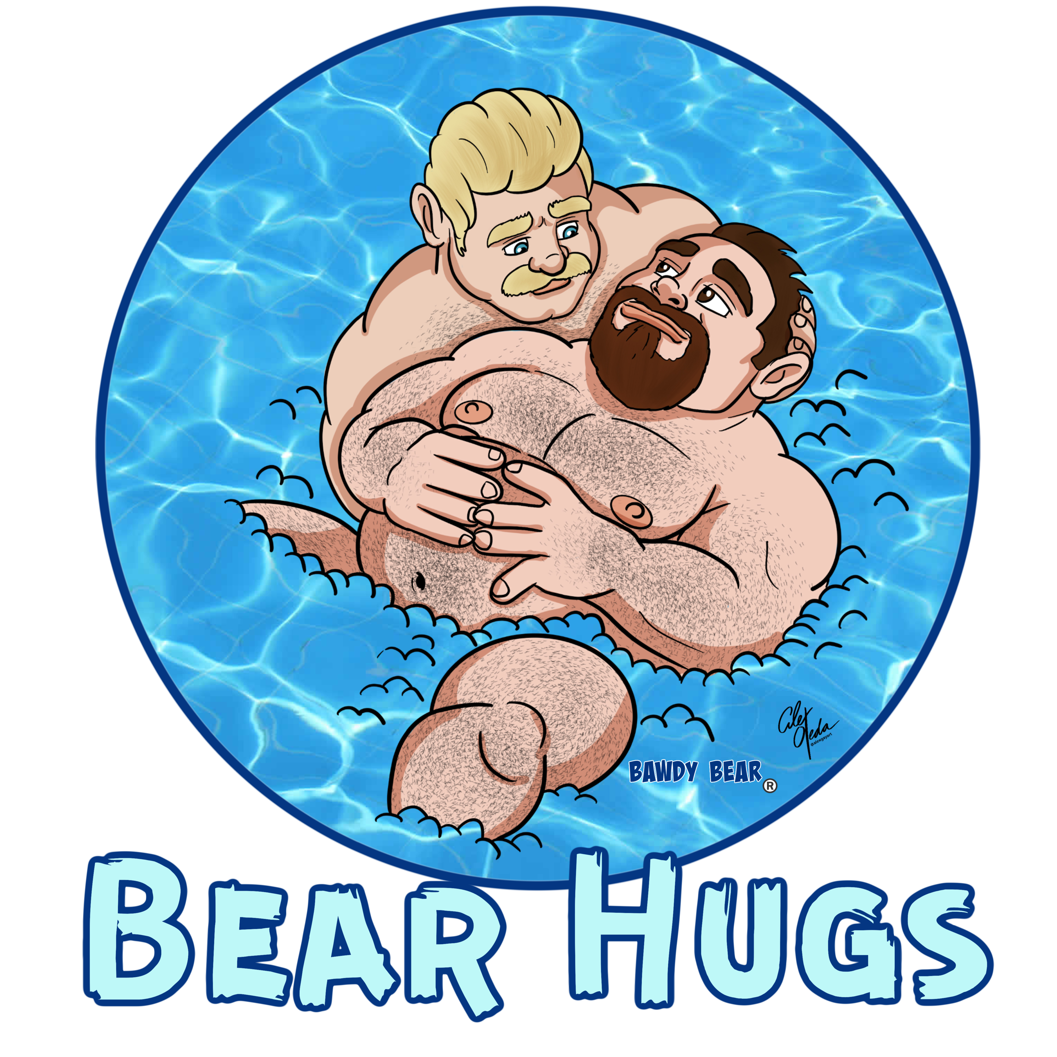 Bear Hugs 3 / Men's NUBLEND® Hooded Sweatshirt
