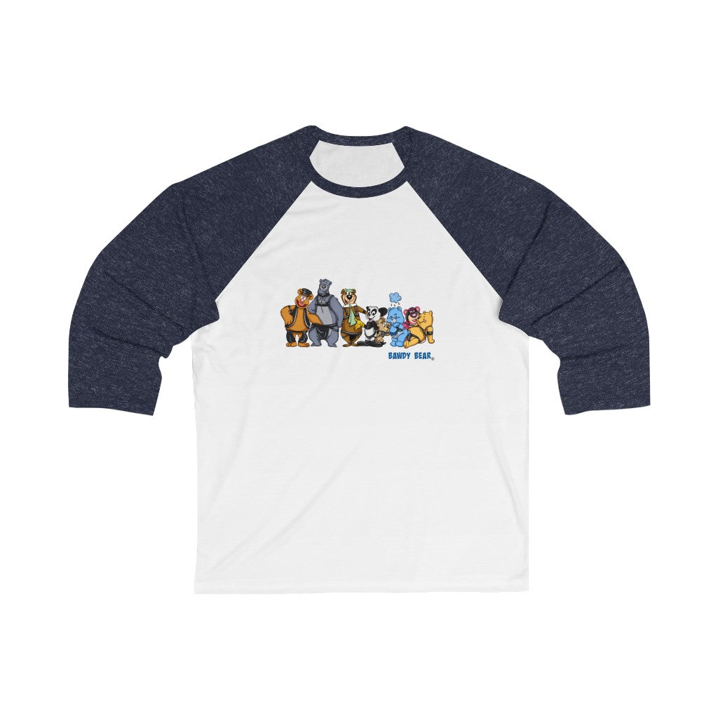 Iconic Bear Party / Unisex 3/4 Sleeve Baseball Tee