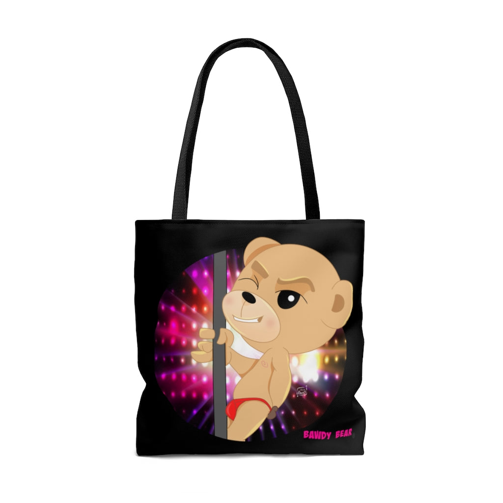 The Bawdy Bear "Pole Dancer" / AOP Tote Bag