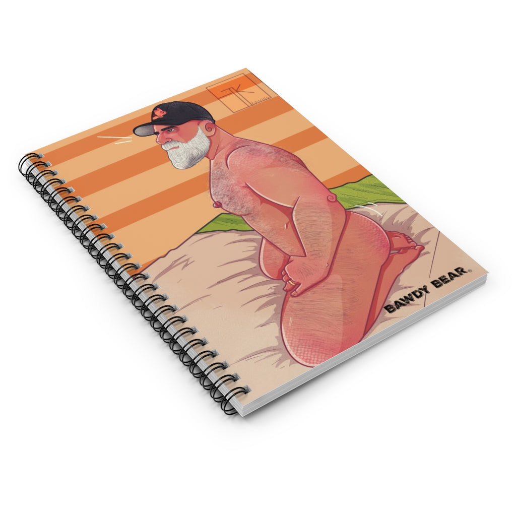 "G" Bear Bed / Spiral Notebook - Ruled Line