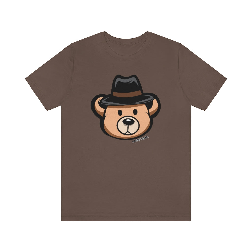 Teddy Bear Fedora Hat / Unisex Jersey Short Sleeve Tee