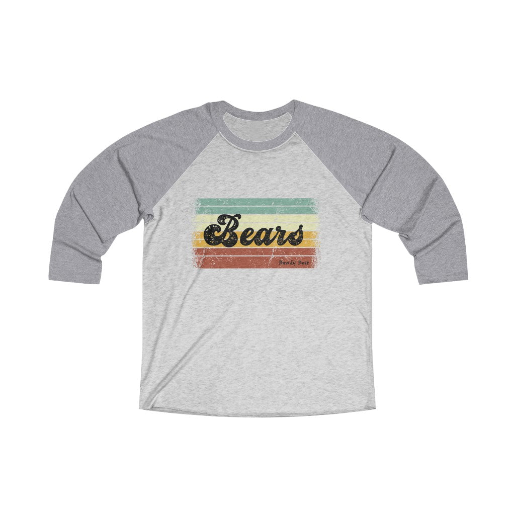 Bears Multi / Unisex Tri-Blend 3/4 Raglan Tee