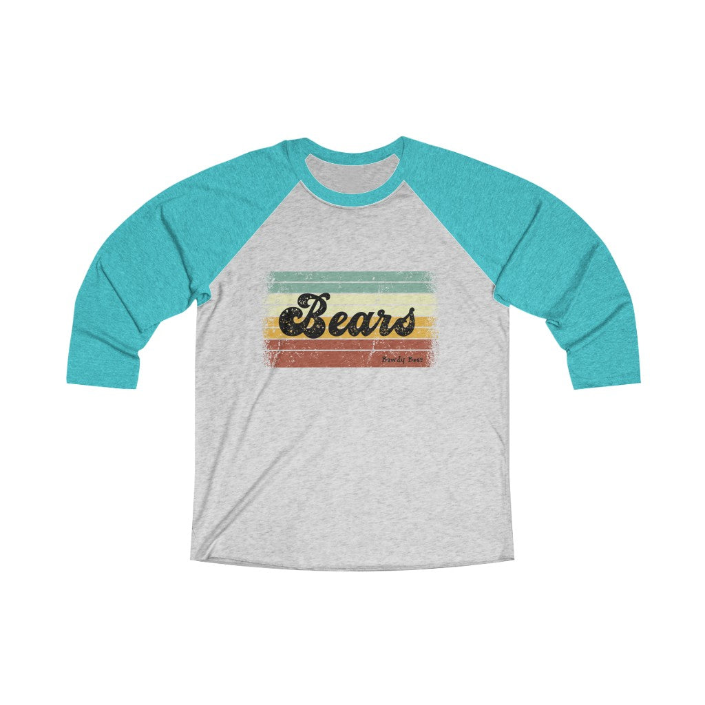 Bears Multi / Unisex Tri-Blend 3/4 Raglan Tee