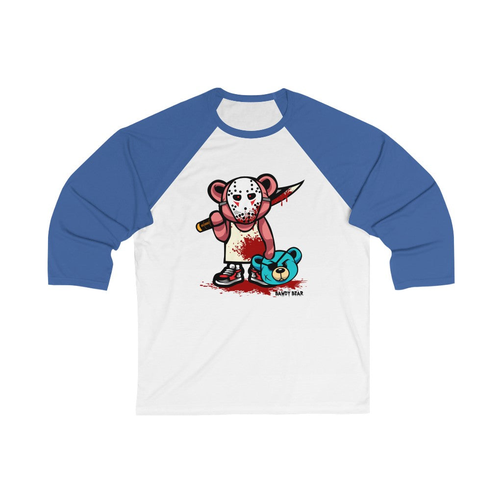 Spooky Bear Series "Dexter Bear" / Unisex 3/4 Sleeve Baseball Tee