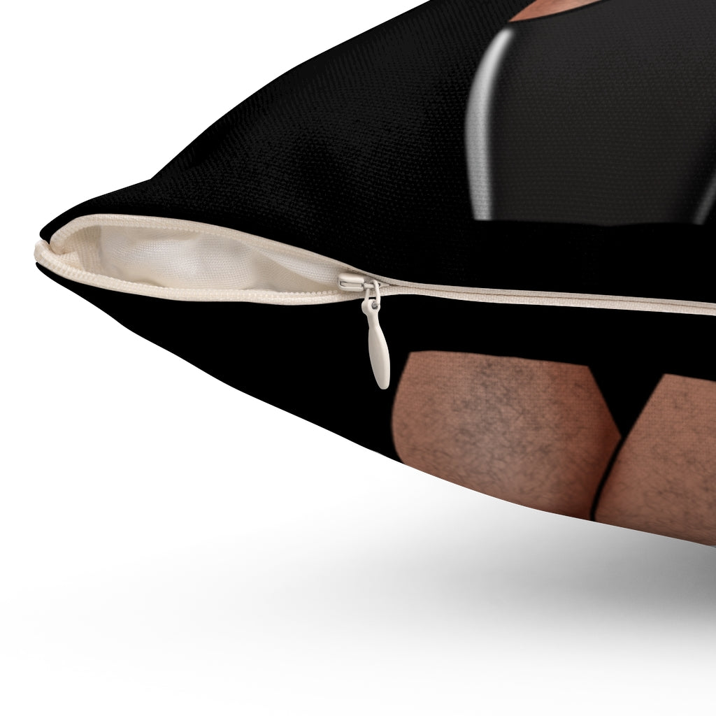 Nice & Naughty "G" The Original Bawdy Bear / Adult Content / Spun Polyester Square Pillow