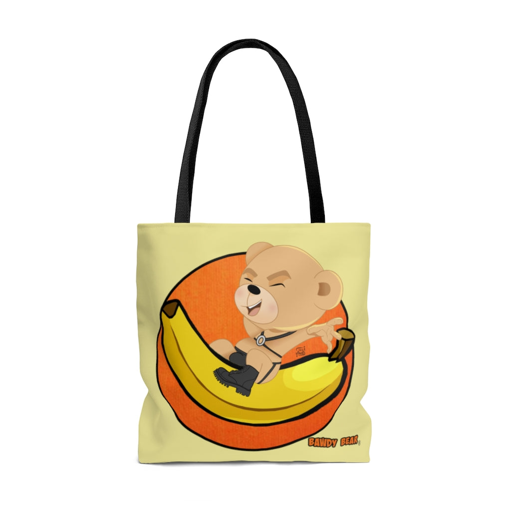 The Bawdy Bear "Ride'em' / AOP Tote Bag