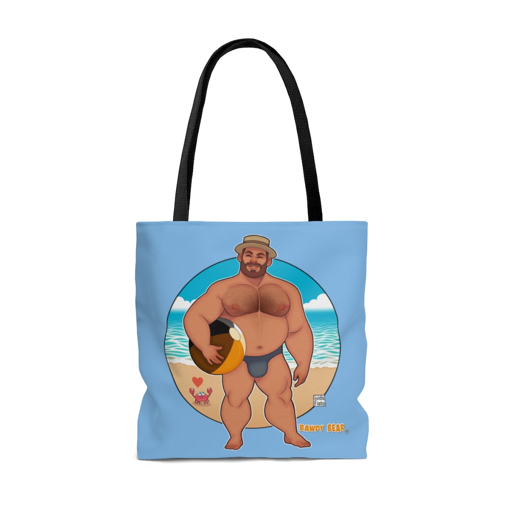 Bawdy Bear Beach Ball / AOP Tote Bag