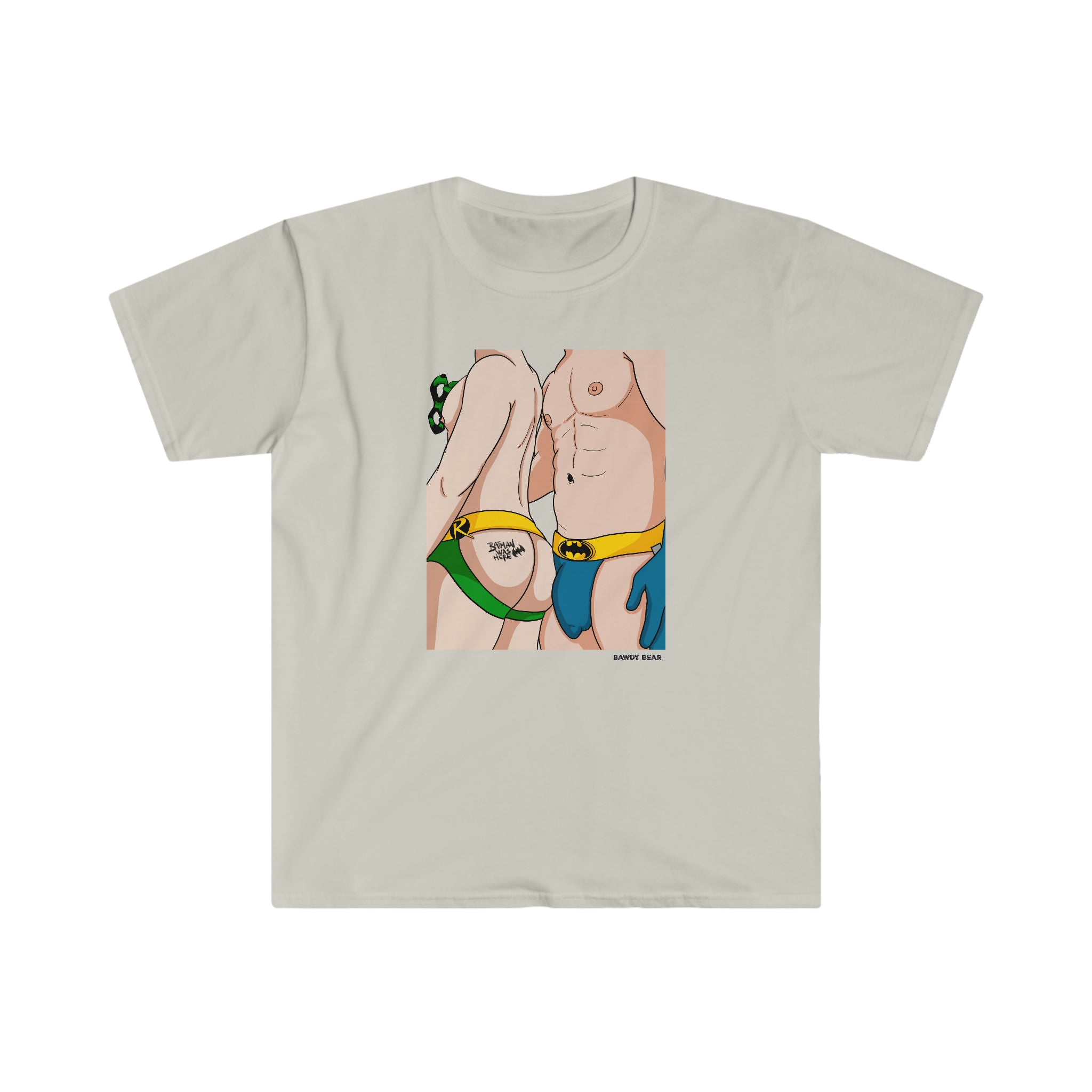 Batman Was Here / Unisex Softstyle T-Shirt