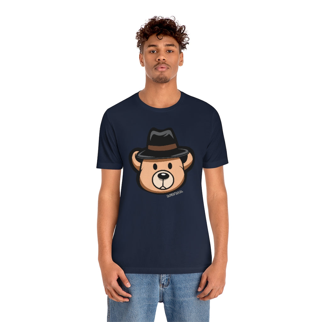 Teddy Bear Fedora Hat / Unisex Jersey Short Sleeve Tee