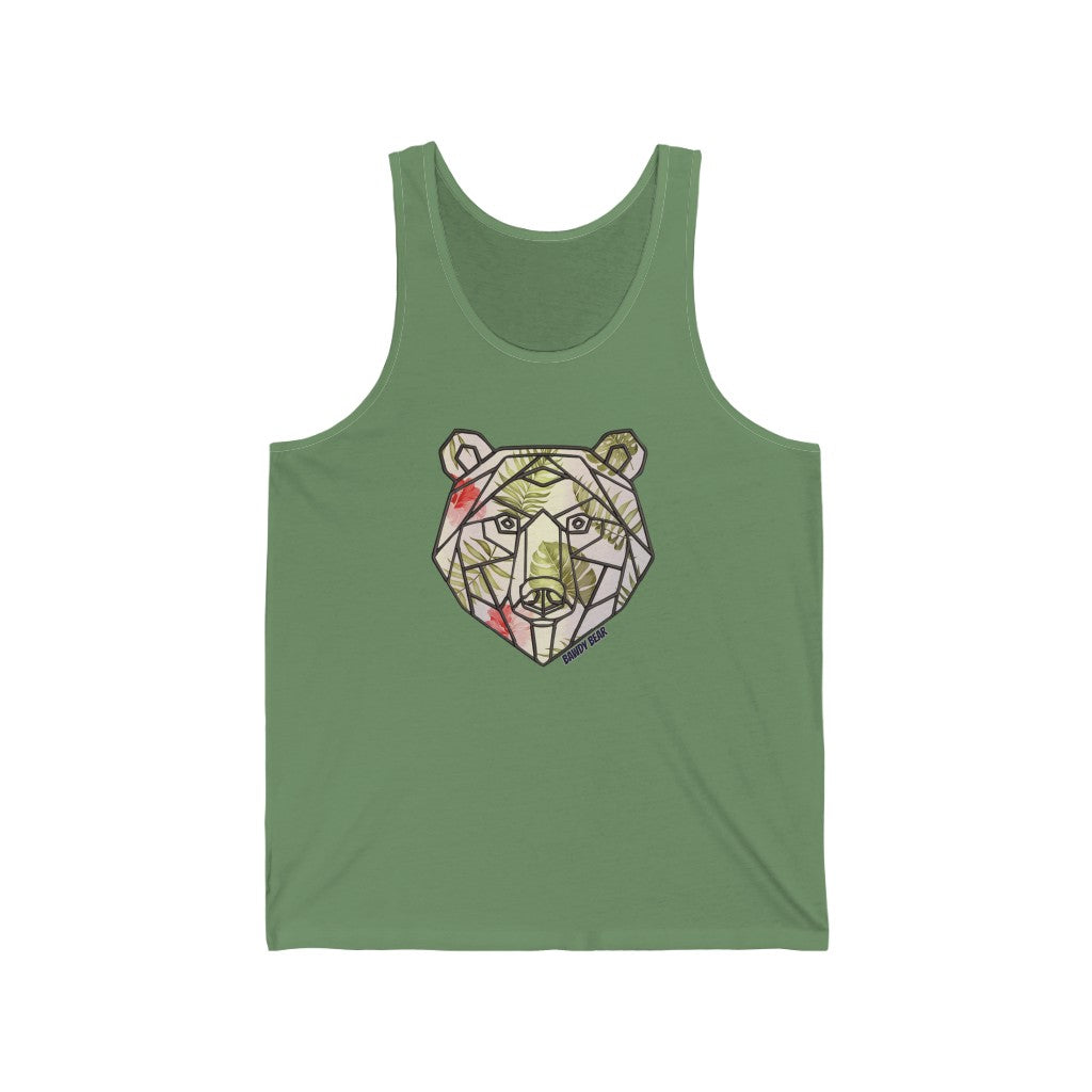 Geo Tropical Bear / Unisex Jersey Tank