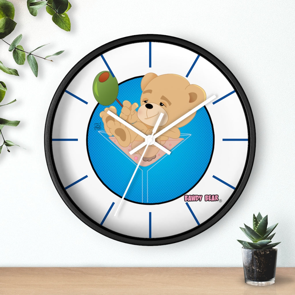 The Bawdy Bear "Dirty Martini" / Wall clock